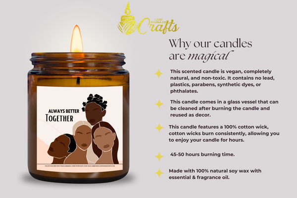 Better-Together-African-AmericanWoman-soy-wax-candle-information