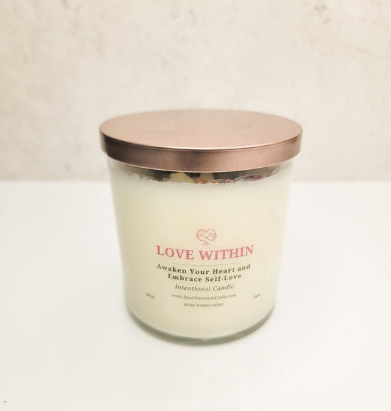 Love Within Intentional Candle